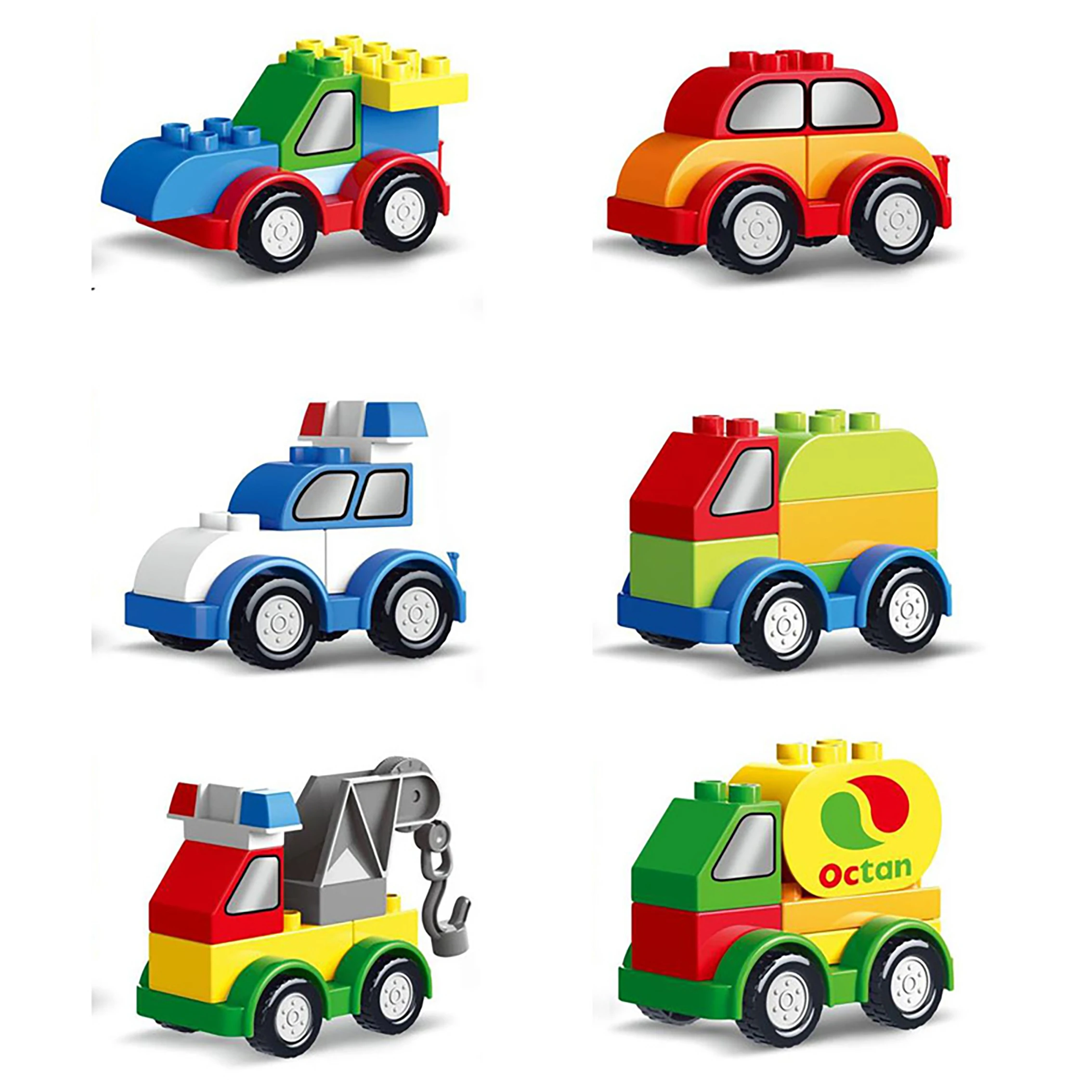 

June 1 Children's Day Gift Car Enlightenment Assembly Large Particle Building Toy Car Toy Toy Baby Toy Educational Children's