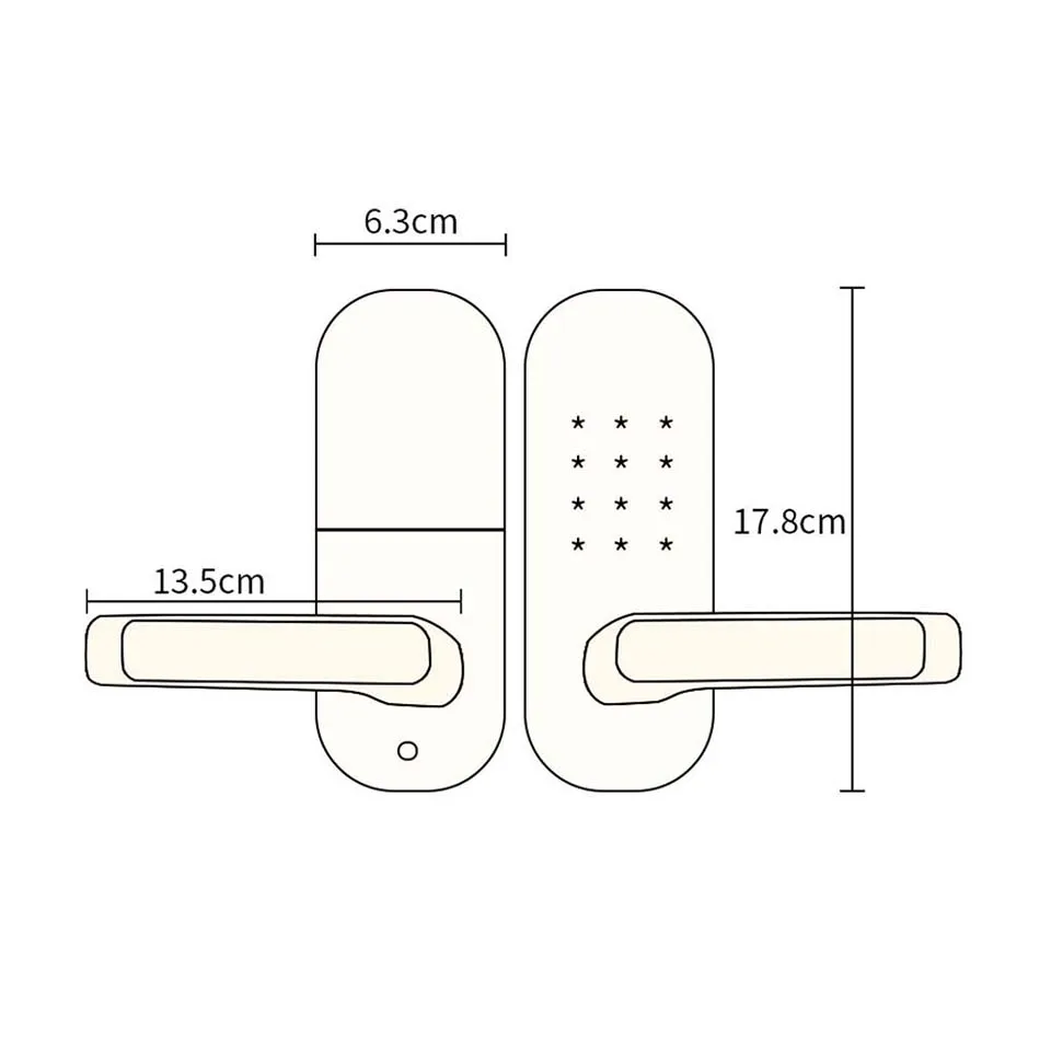 Умный дверной замок TTLOCK с сенсорной панелью bluetooth Wi-Fi | Безопасность и защита