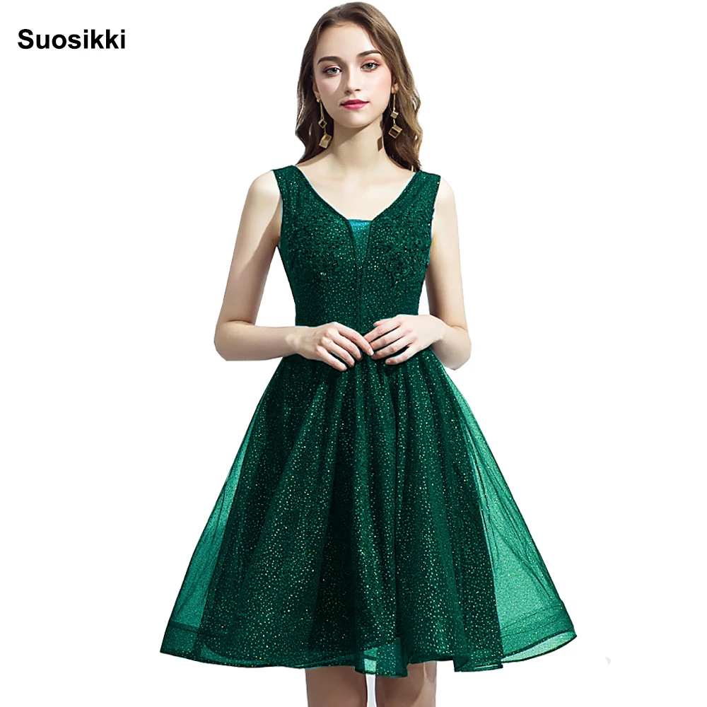 Коктейльные платья с аппликацией вечерние розовые кружевные бисером короткие