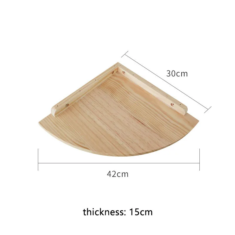 

Wood Wall Shelf Corner Partition Sector Nordic Style Wall Organzier Rack Storage Shelves Home Dcor Accessrories