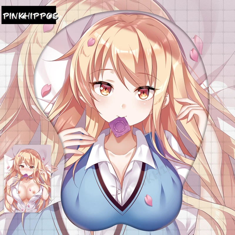 

Силиконовый коврик для мыши pinkhipppos 3d с рисунком аниме Shiina Mashiro