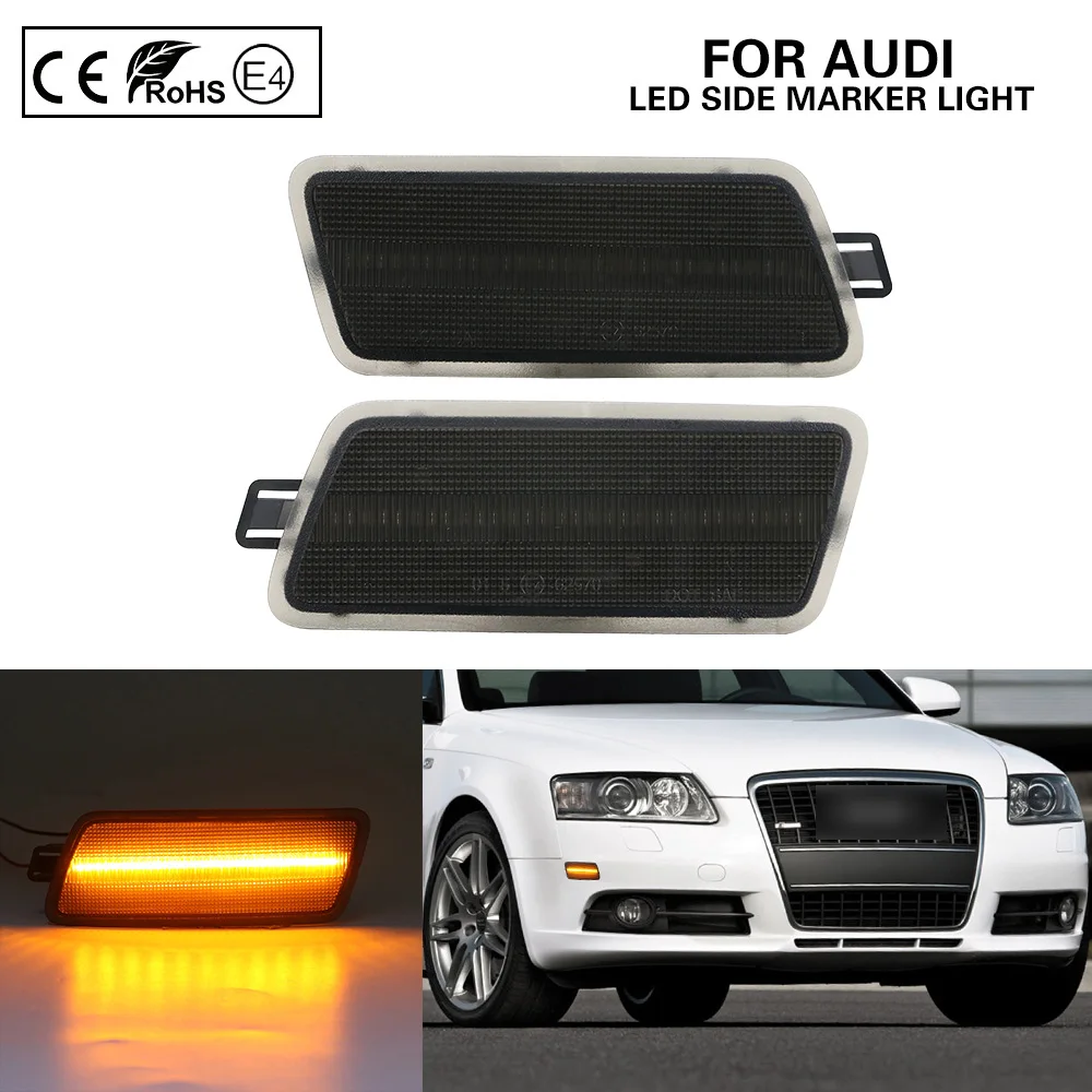 2X Светодиодный фонарь для переднего бампера боковой габаритный автомобилей Aud A6