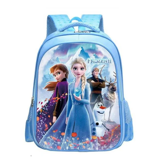 Школьный портфель Disney с героями мультфильмов, милый рюкзак для начальной школы для девочек с принтом «Холодное сердце», Эльза и Анна, для де...