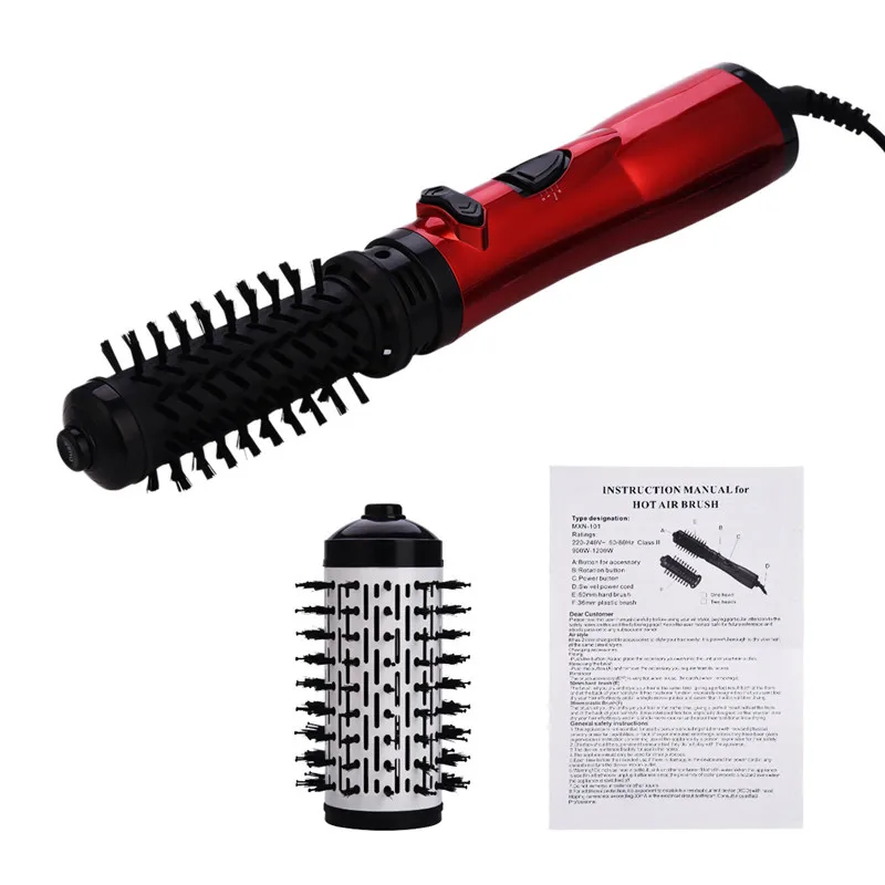 

Professional Hot Air Brush Hair Dryer Curler Comb Automatic Rotating Hair Straightening Curling Brush Roller Dryer Hair Styling