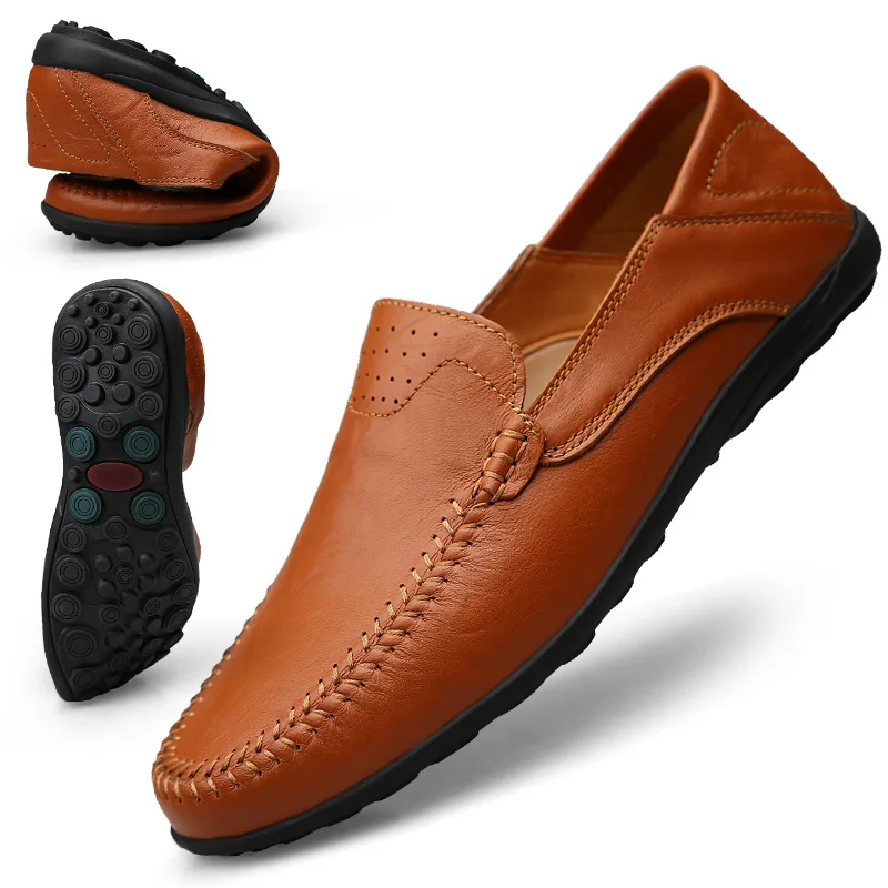 

Мужская повседневная кожаная обувь, роскошные Брендовые мужские модные лоферы, Мокасины, слипоны, обувь для вождения, мужская обувь