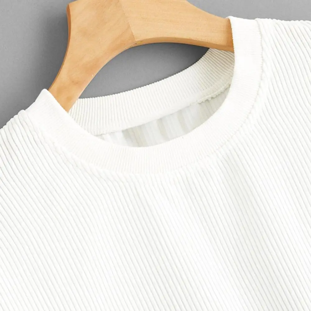 Модный женский вельветовый пуловер с длинным рукавом и вырезами топы свитшот