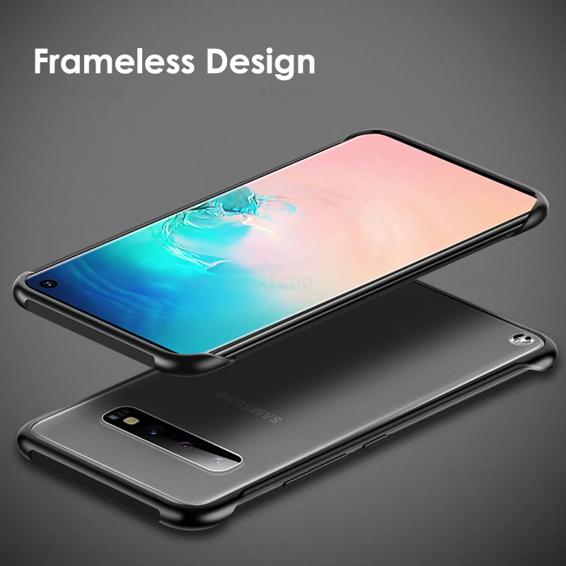 Akcoo Примечание 10 чехол дизайн без рамок для samsung Galaxy S7 8 9 Plus Note 8 9 S10 A20 30 40 50 60 70 80 93 M10 20 40 матовый чехол