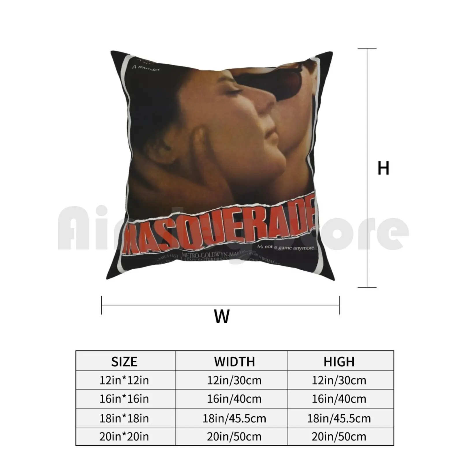Маскарадный (ВИНТАЖНЫЙ ПЛАКАТ) Чехол-подушка с принтом домашняя мягкая подушка