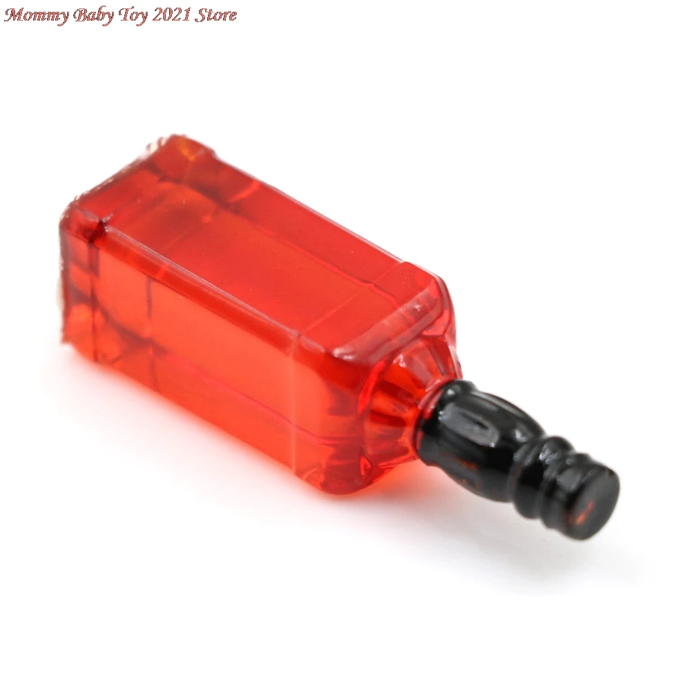 

Mini Resin Red Wine Bottle Simulation Drinks Model Toys for Doll House Decor Furniture Toys 1/12 Dollhouse Miniature Accessories