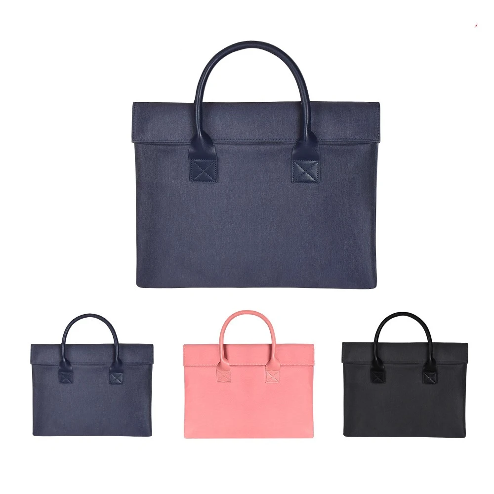 Деловой портфель для ноутбука из искусственной кожи мягкий ручной