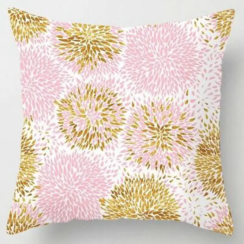 Nordic Pink Throw Pillow Cases 18''x18&quot Polyester Home Sofa Car Chair Cushion Cover Covers 45*45cm cushion cover | Дом и сад