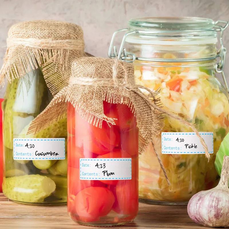 125 этикеток/рулон этикеток для хранения еды съемные Замороженные наклейки