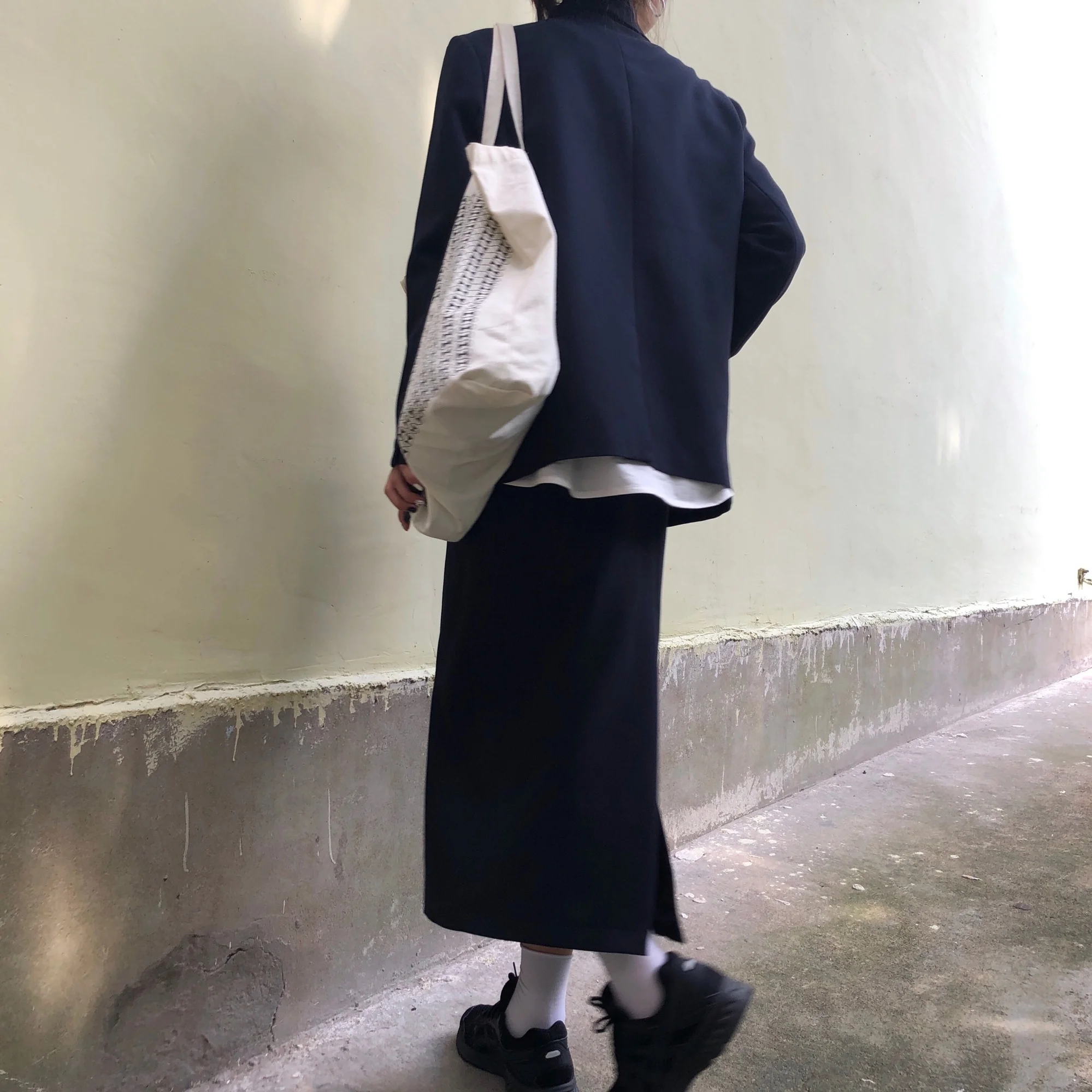 Женский винтажный костюм с юбкой повседневный свободный в западном стиле