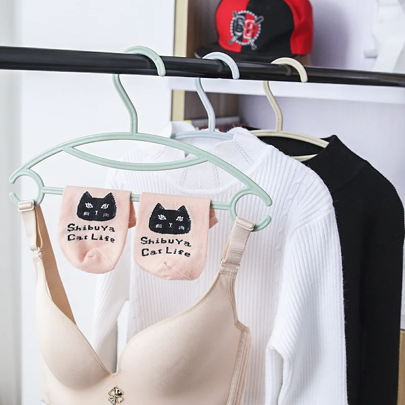 10 шт./компл. детская одежда пластиковая вешалка скандинавский цвет домашняя