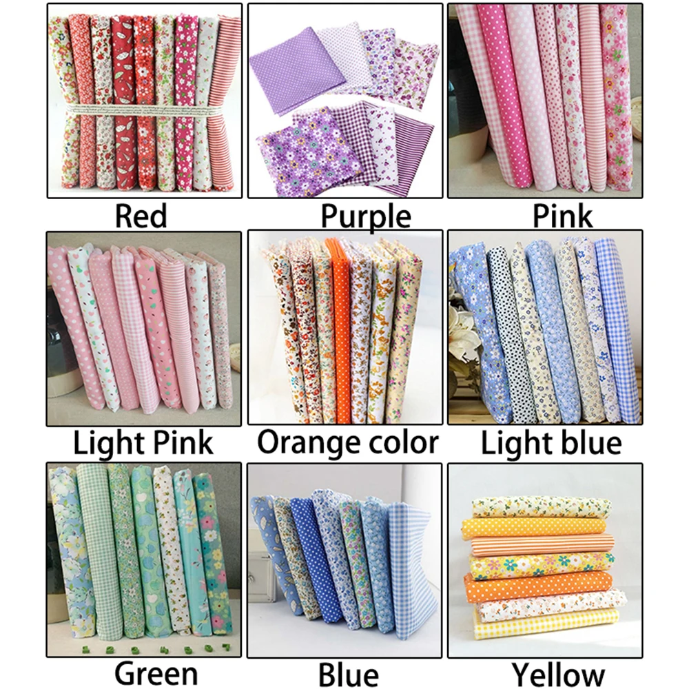 Bundle Cotton Fabrics Charm Quilt Soft Hand-made DIY Handicrafts Assorted | Fabric