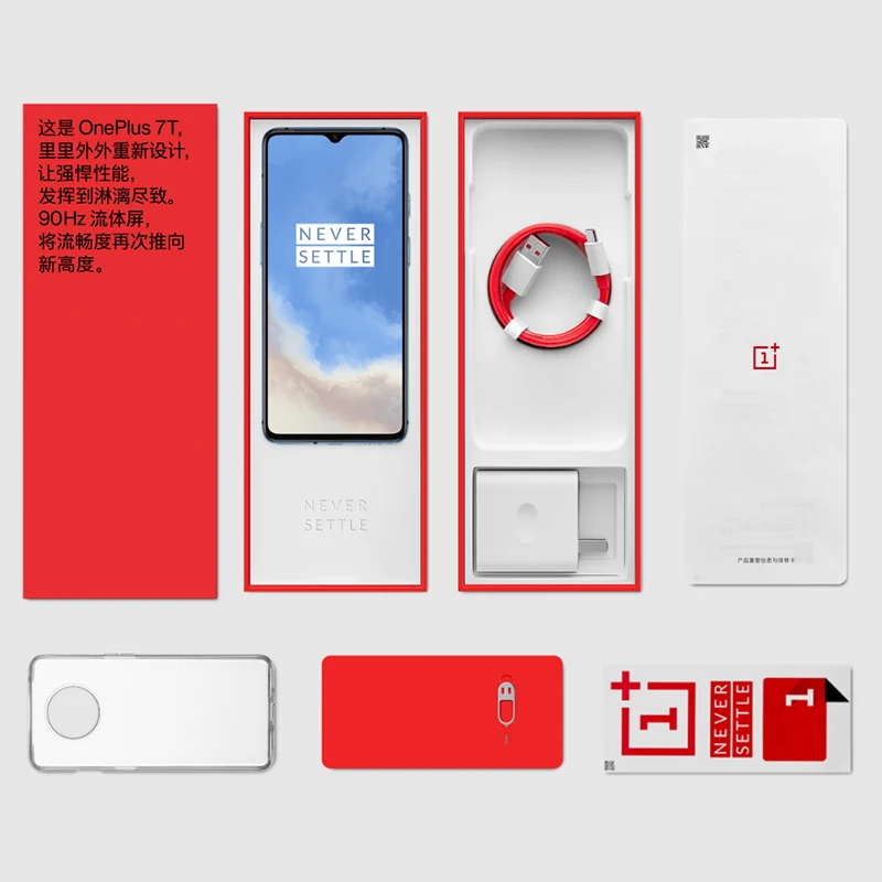 Хит продаж мобильный телефон Oneplus 7 T 4G 6 55 дюймов 90 Гц AMOLED экран четыре ядра 8 ГБ ОЗУ