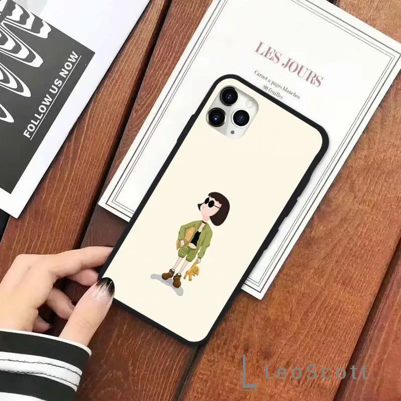 

Leon Uncle Girl Phone Case for iPhone 11 12 pro XS MAX 8 7 6 6S Plus X 5S SE 2020 XR Soft silicone