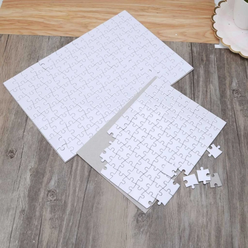 

10 Packs Handmade Jigsaw Puzzles A4 A5 Sublimation Blanks Puzzles DIY Puzzle Blank Custom Puzzle for Heat Transfer Craft