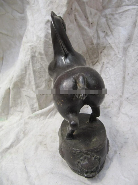 825 + классическая чистая медь ручной работы резьба боевой конь войны-Лошадь