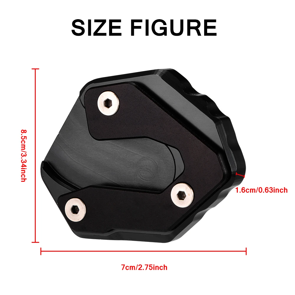 

High Quality Motorcycle Kickstand Kick Stand Plate for Yamaha MT09 XSR900 TRACER 900 GT Kick Modified Foot Support Foot Pad