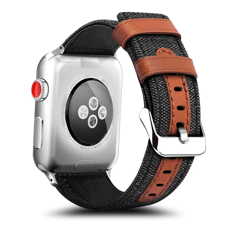 Ремешок из натуральной кожи для apple watch band 44 мм 40 42 38 iwatch 6/5/4/SE/3/2/1|Ремешки часов| |