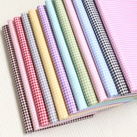 serena small plaid printed fabriccotton twillkindergarten dormitory bed sheetbaby gownapron cotton cloth diy sewing fabric
