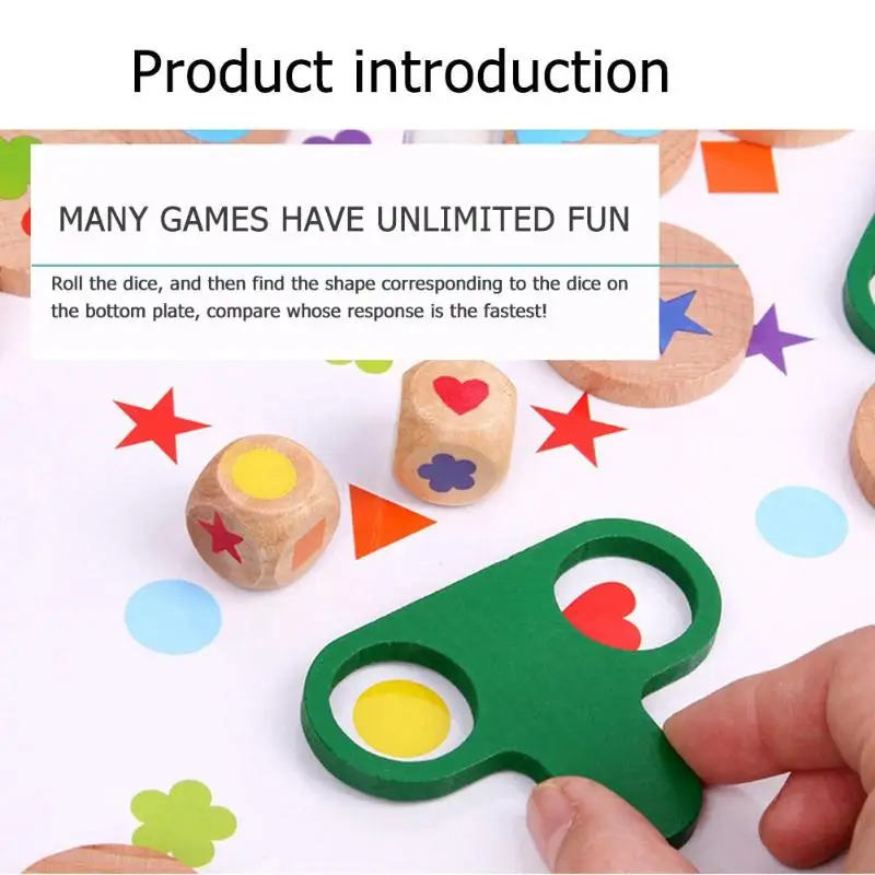 

Parent-child Interactive Board Developmental Toy Shape Matching Puzzle Color Shape Cognitive Toys Kids Reaction Training Toys