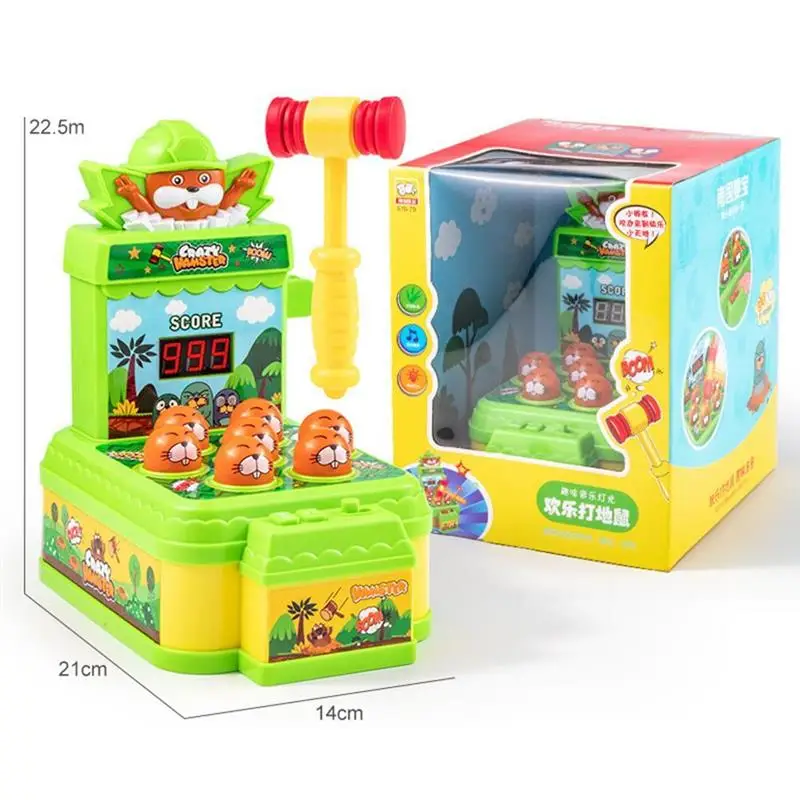 

Игрушка Whac-A-родинка, Детская обучающая машинка, перкуссионная игрушка в виде животного, Тигр с молотком, звукосветильник, электрическая игр...