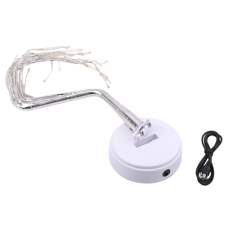 

USB 3D Table-Lamp Copper Wire Christmas Tree Night Light For Home Holiday Bedroom Indoor Kids Bar LED String Fairy Lights