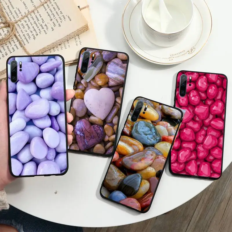 

Multicolor pebbles butterfly Phone Case For Huawei honor Mate 10 20 30 40 i 9 8 pro x Lite P smart 2019 Y5 2018 nova 5t