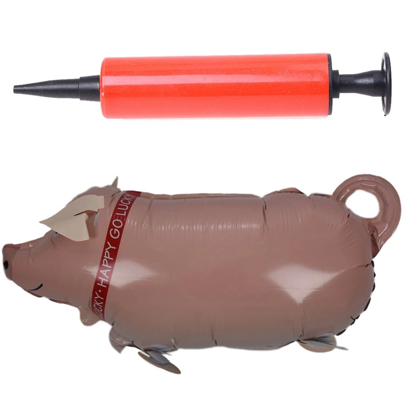 Черный красный Мини ручной воздушный насос для свадьбы вечеринки с милым ходячим