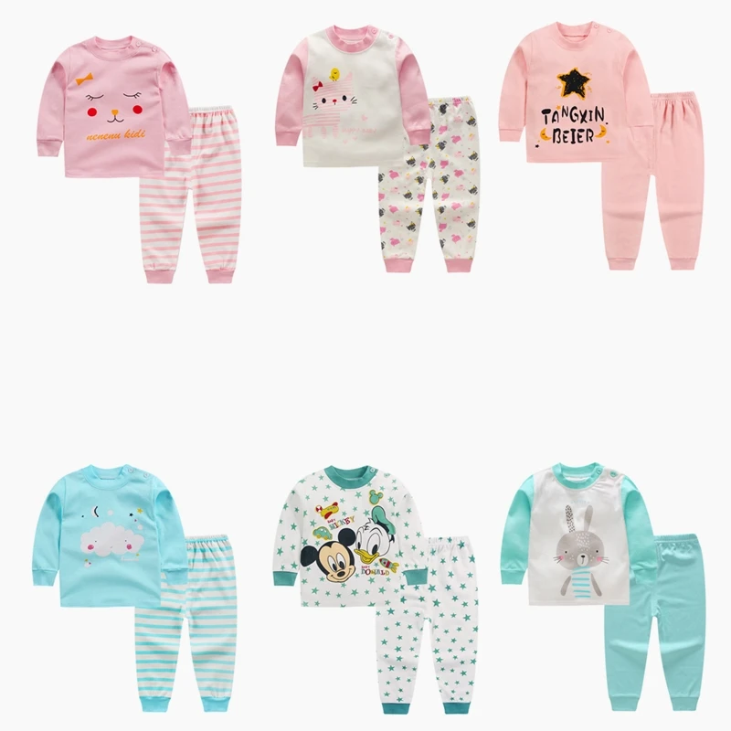 Комплект нижнего белья для малышей осенняя одежда маленьких мальчиков