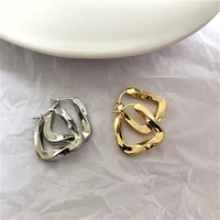 women trendy geometry hoop earrings jewelry gift temperament accessories