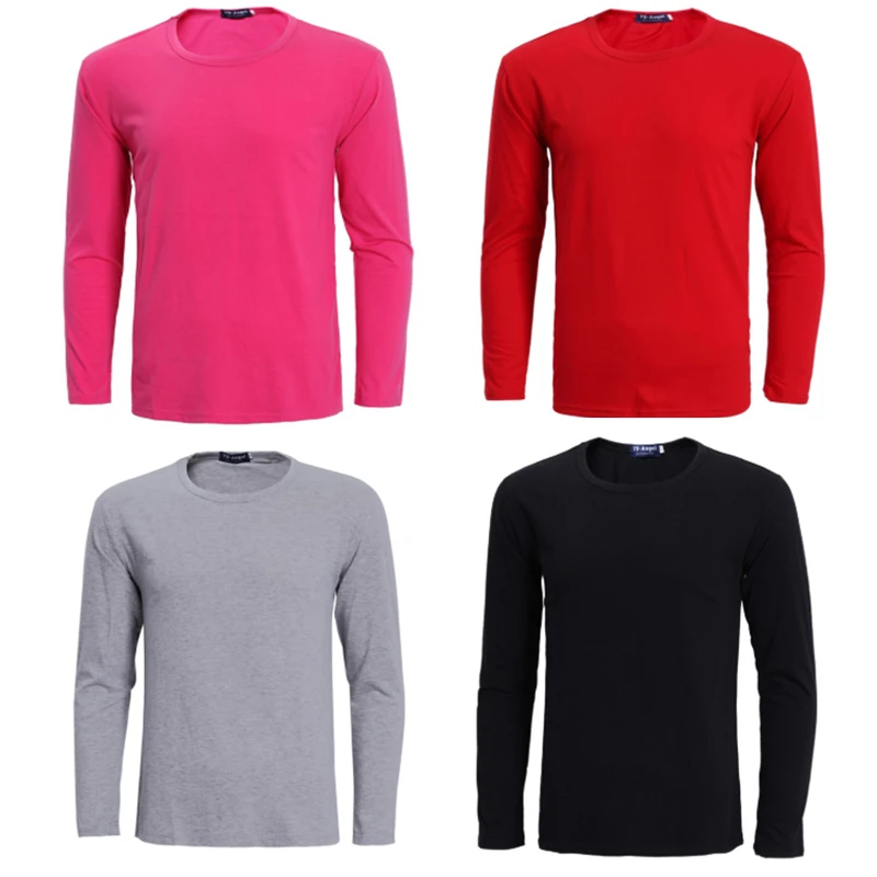adult long sleeve red running shirt man orange sports t-shirt with round collar men jerseys customized name DIY number | Спорт и
