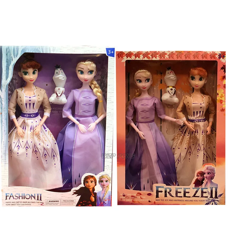 Куклы Hasbro Frozen 2 Анна Эльза Принцесса для девочек игрушки ПВХ подвижная шарнирная