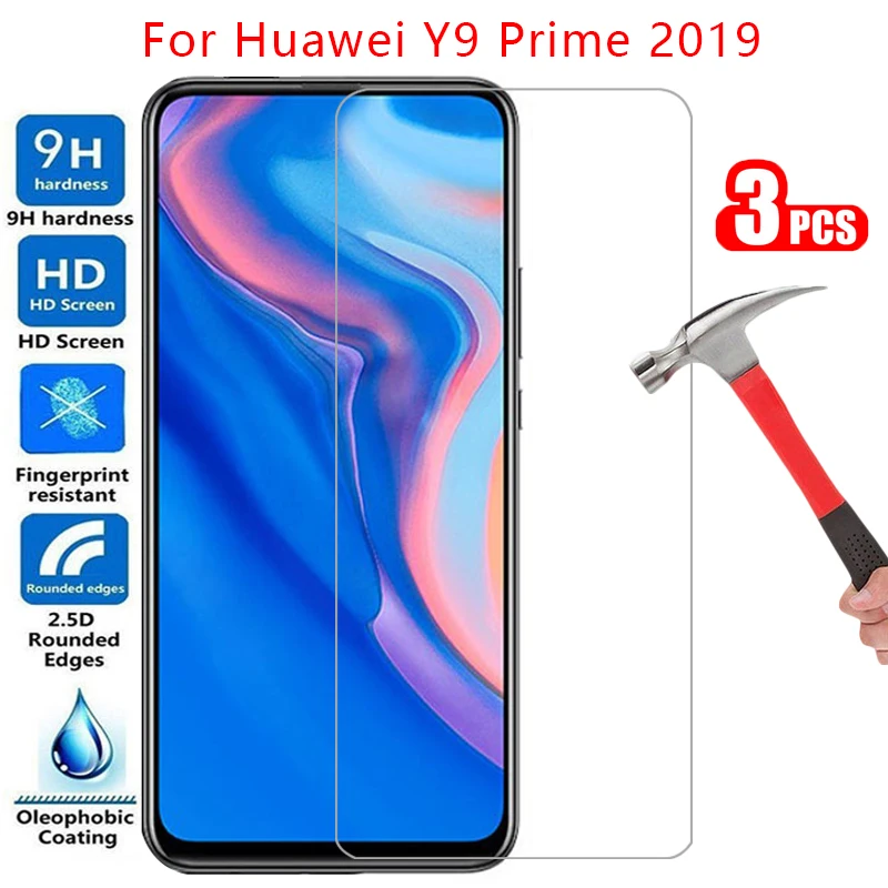 

protective tempered glass for huawei y9 prime 2019 screen protector on y 9 9y y9prime film huawey huwei hawei huawi huawe huawai