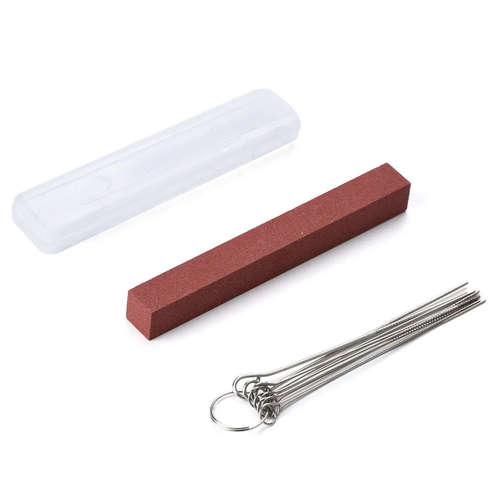 

1 Set Stainless Steel Durable Guitar Nut Slotting File Kit Saw Rods Slot Filing Set Luthier Tool Multi Sizes