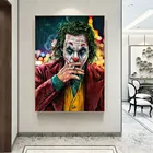 Фильмы Джокер шелк курительная абстрактная поп-уличная Художественная Картина на холсте Печать Настенная картина для гостиной украшение для дома