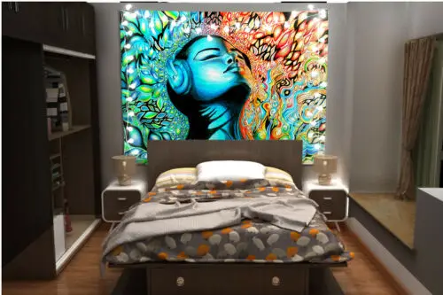 Psychedelic музыка гобелен искусство настенный диван стол кровать