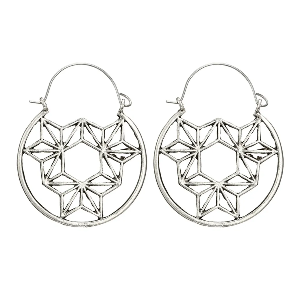 Женские Спиральные серьги гвоздики золотого и серебряного