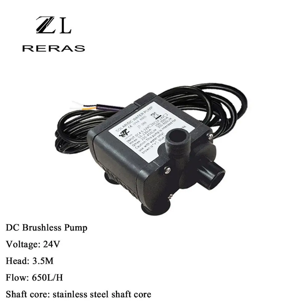 12V 24V DC бесщеточный Солнечный JT280A насос работающий на постоянном токе от