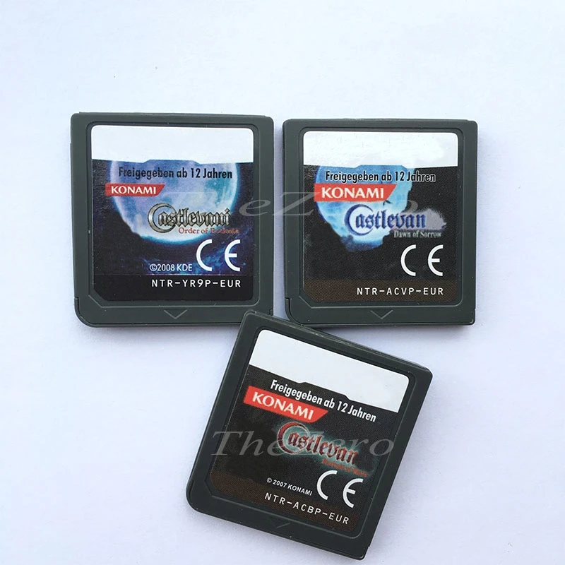 Castlevania серии видеоигры картридж консоли карта ЕС Версия для DS3DS2DS