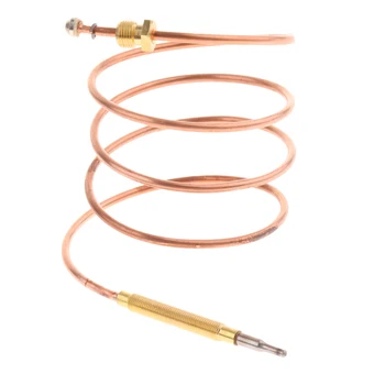 90cm Thermocouple Replacement Set For Gas Furnaces Boilers Water Heaters, Head size: M6*0.75; Tail thread: M9*1 2
