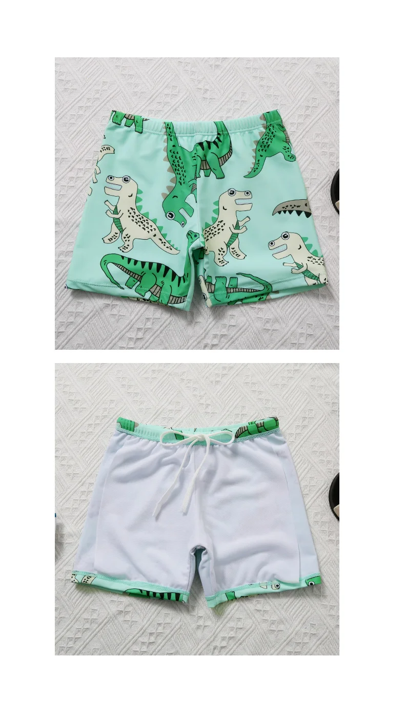 Новый купальный костюм из двух предметов с принтом динозавра для маленьких