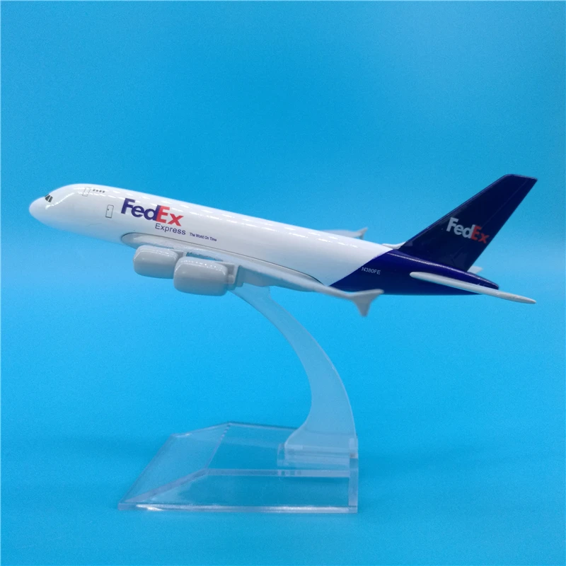 16 см FedEx грузовое судно A380 металлическая модель самолета логистическая компания