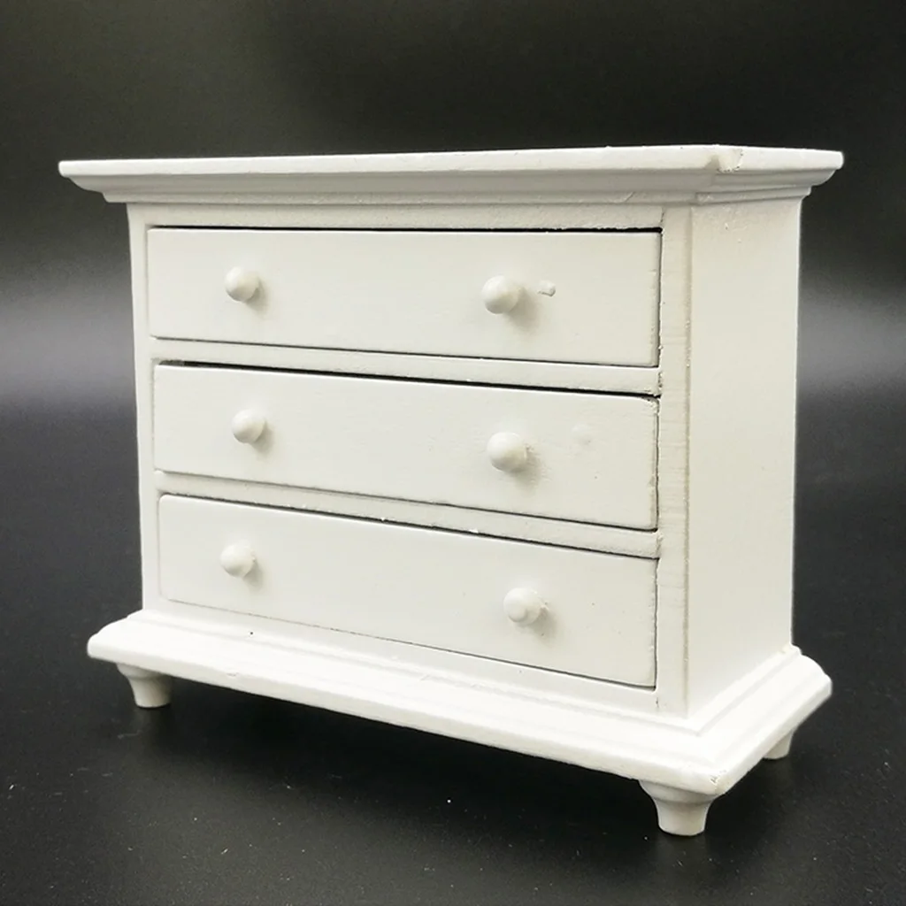 

5pcs 1/12 Rocking Horse + Rocking Chair +Closet +Crib Set for Dollhouse Bedroom