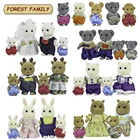 112 миниатюрная мебель для кукольного домика, роскошный набор для гостиной и ванной комнаты, фигурки животных из леса, коллекционная игрушка сделай сам для девочки