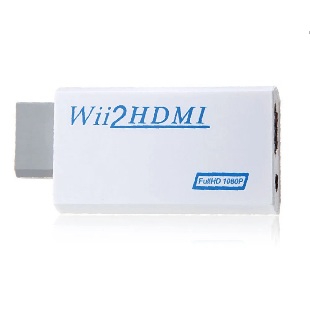 Для Nintendo Wii хлопот бесплатно Plug and Play для к HDMI 1080p конвертер адаптер 2hdmi 3 5 мм аудио