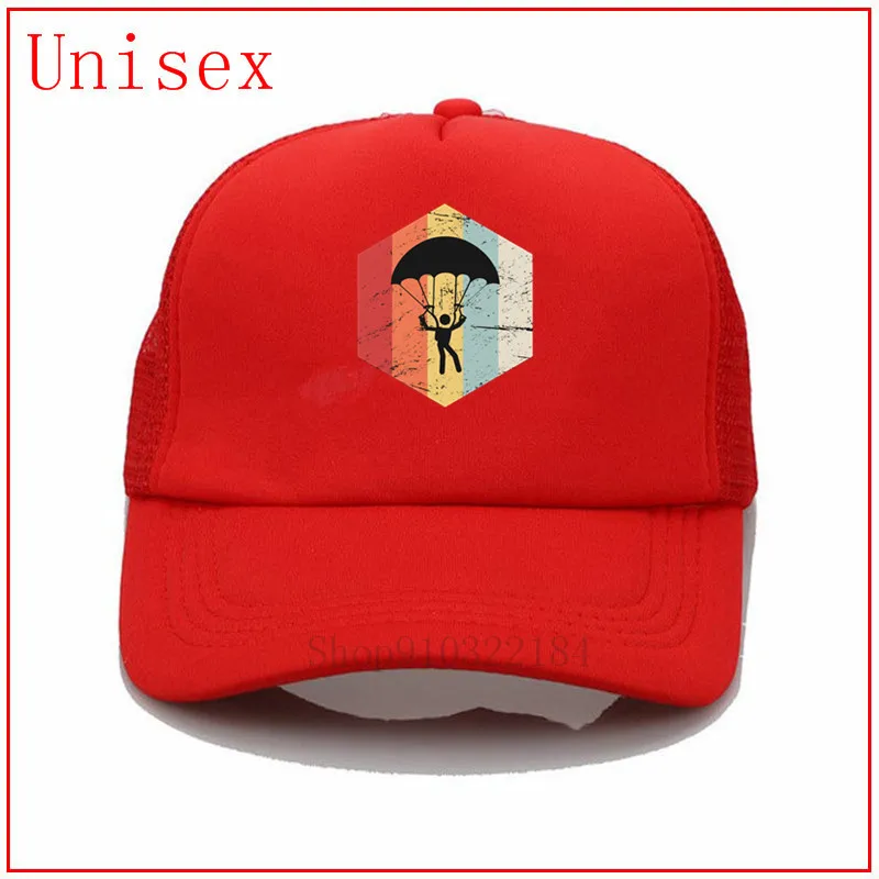 Ретро 70s прыжки с парашютом значок шляпа мужская бейсболка женская хип-хоп для