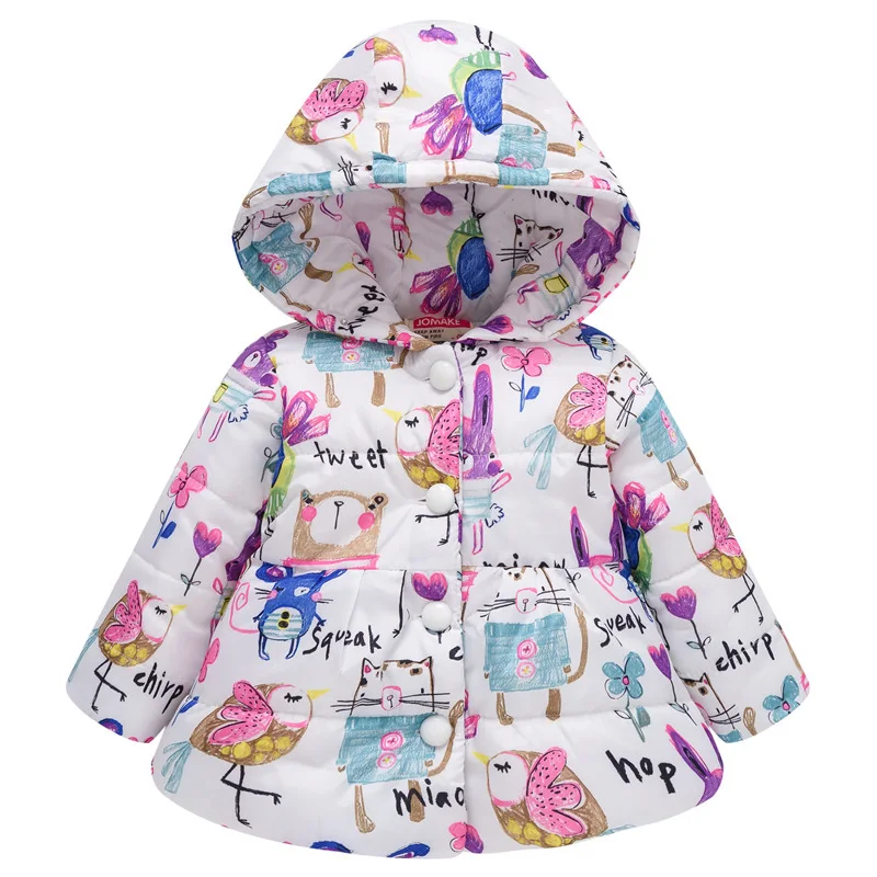 Зимнее хлопковое пальто для девочек 2 5 лет модное плотное теплое с длинным